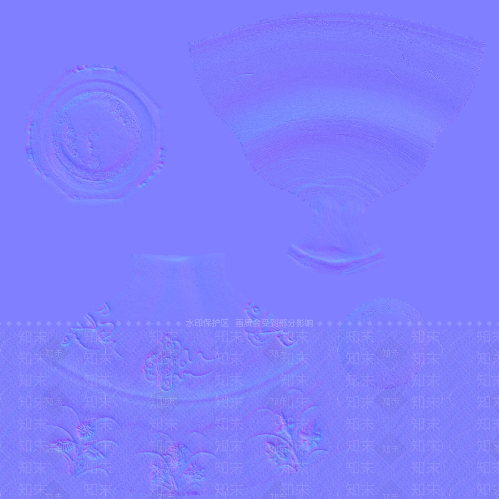 现代文物瓷器3D模型下载【ID:1195781212】