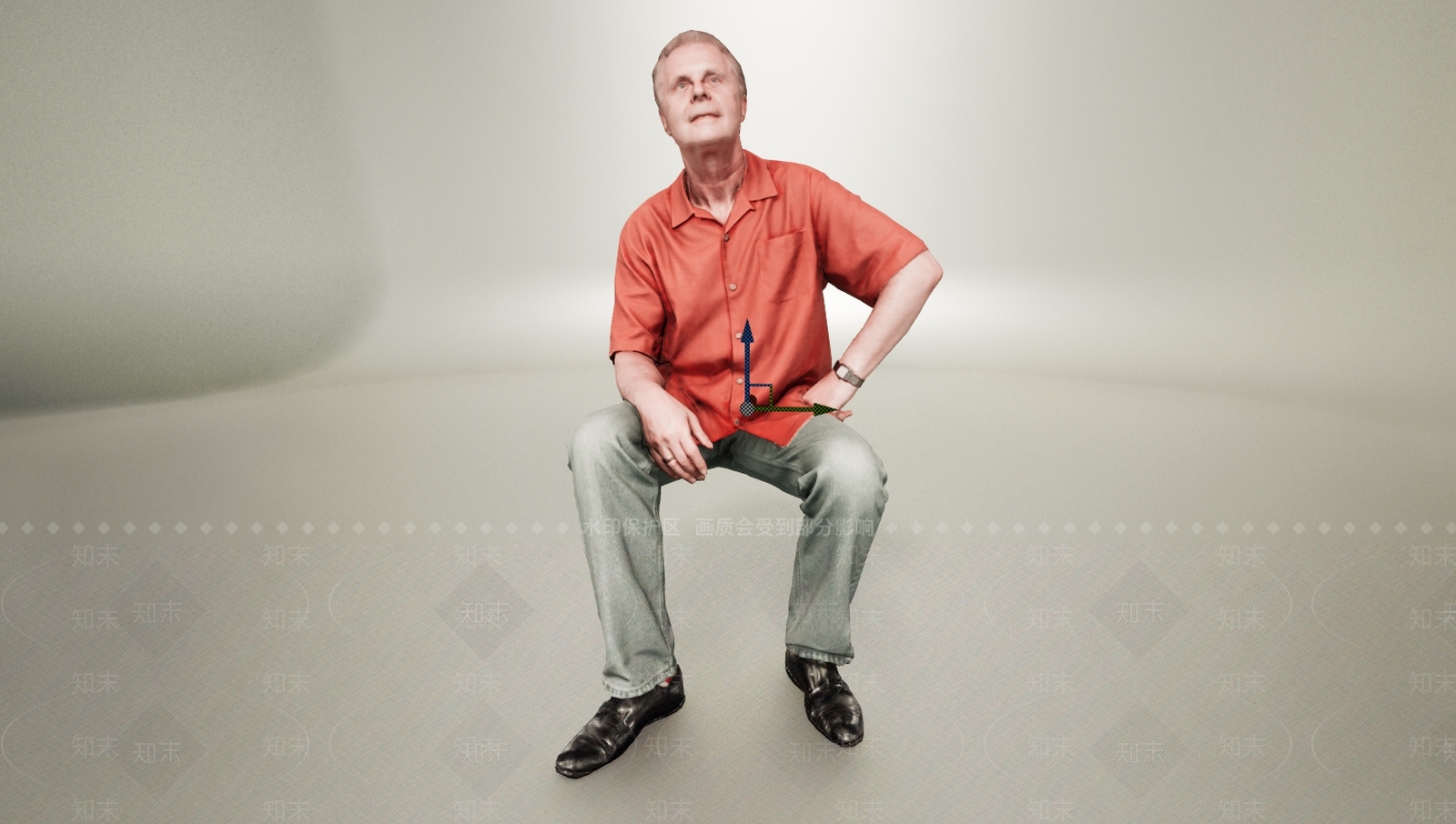 现代坐姿男人3D模型下载【ID:1195781905】