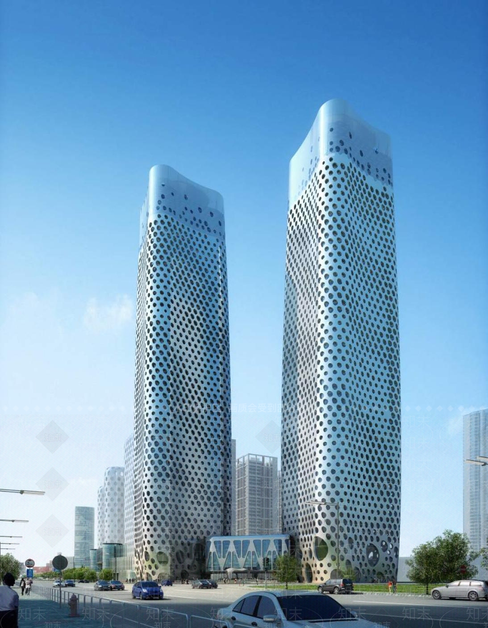 现代办公楼3D模型下载【ID:1195783356】