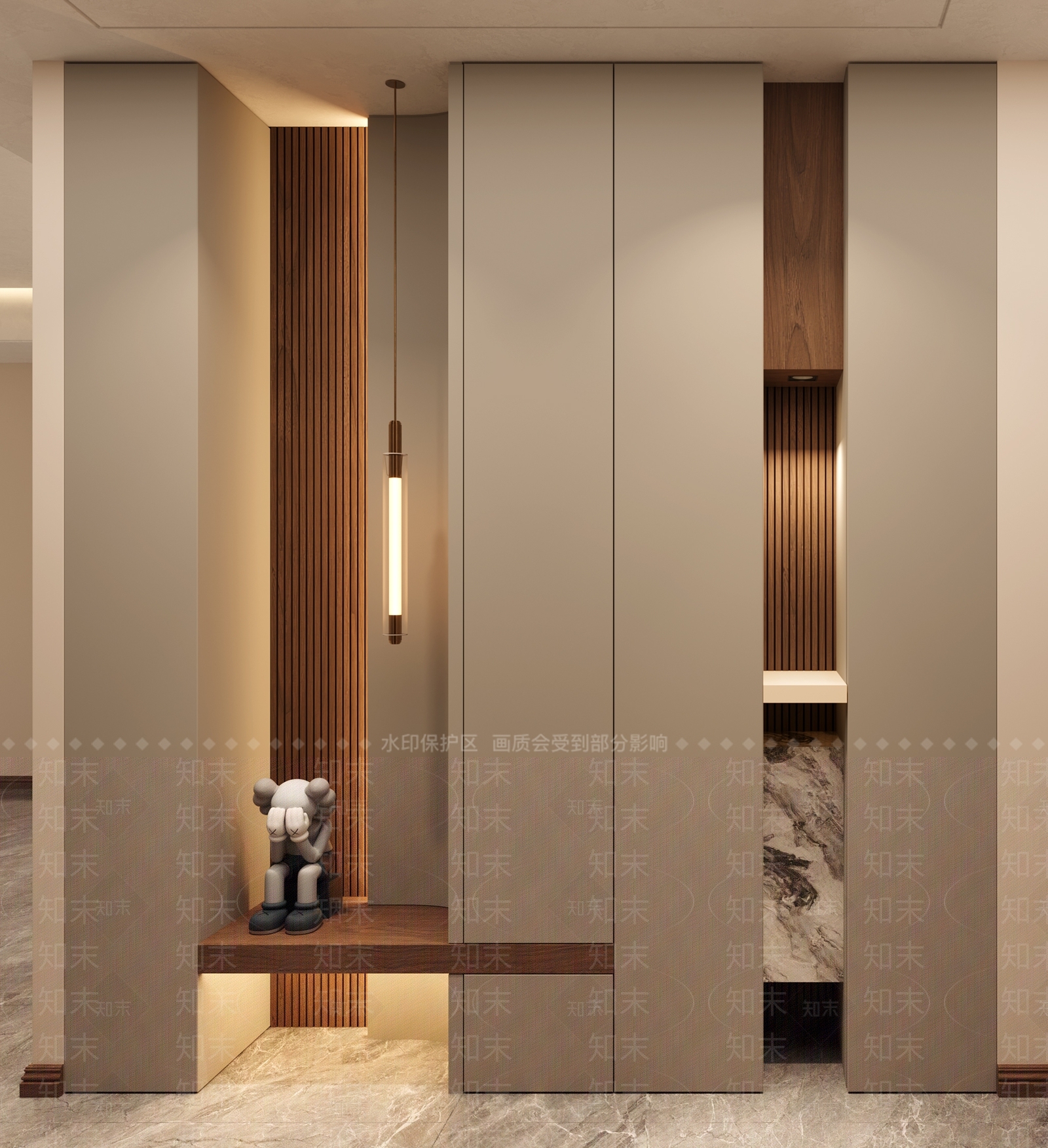 现代轻奢鞋柜3D模型下载【ID:1195787209】