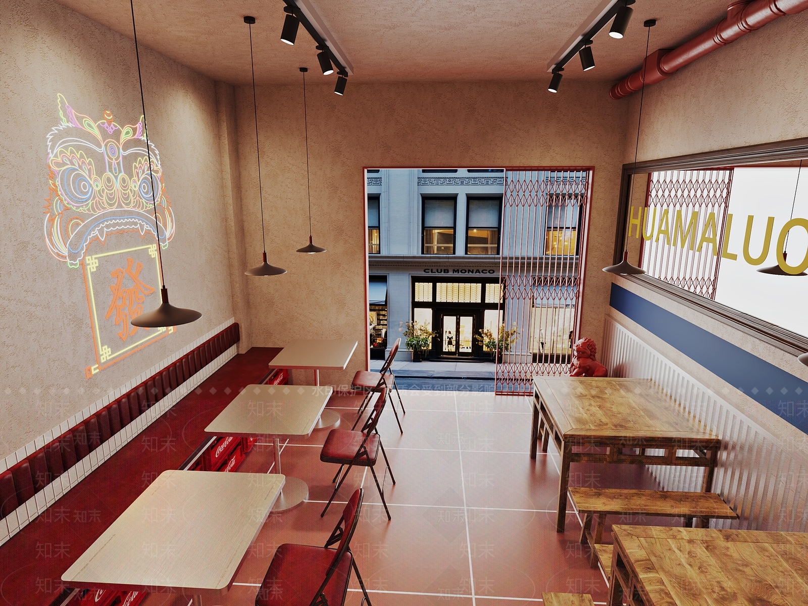 复古现代火锅店3D模型下载【ID:1195797115】