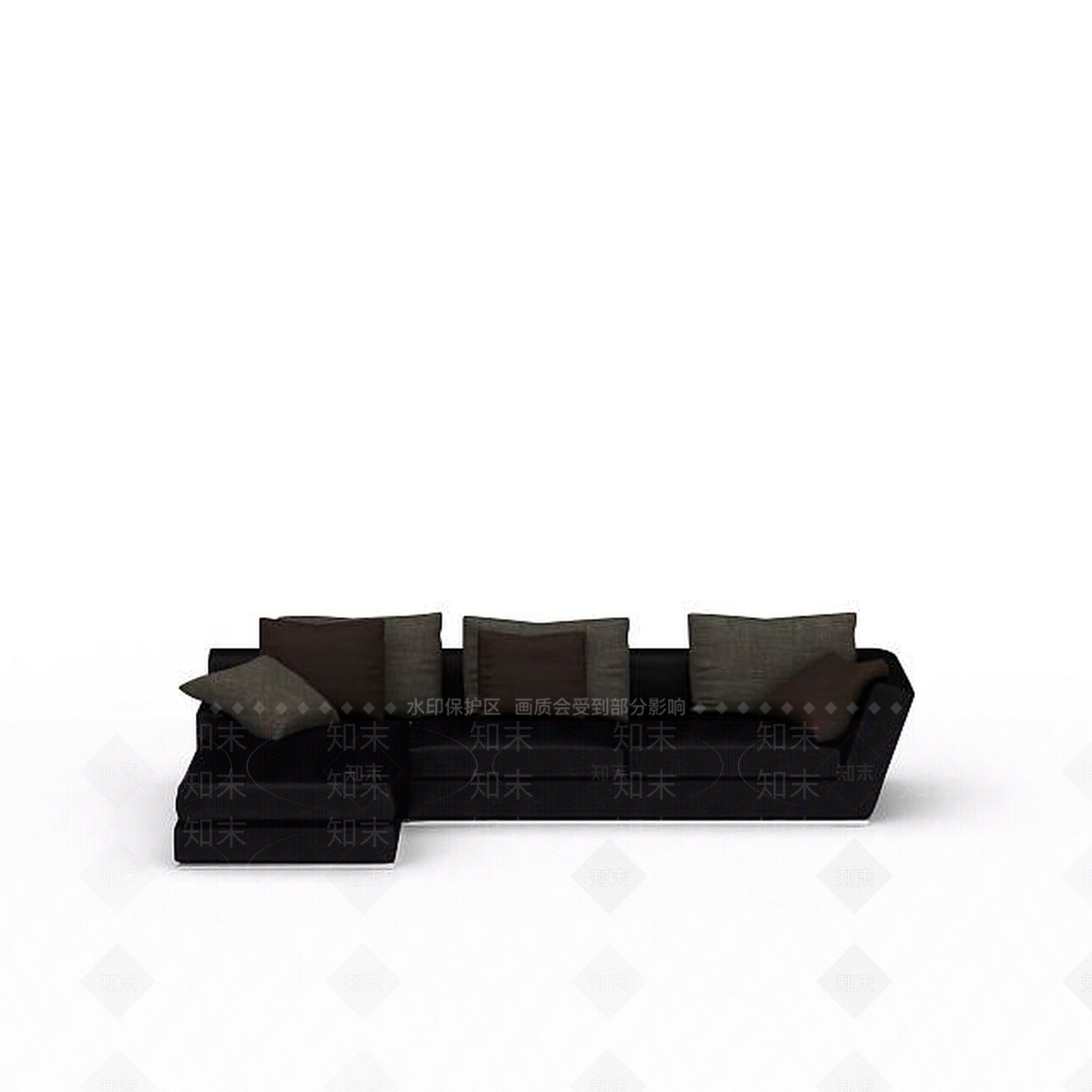 现代双人沙发3D模型下载【ID:1195799770】