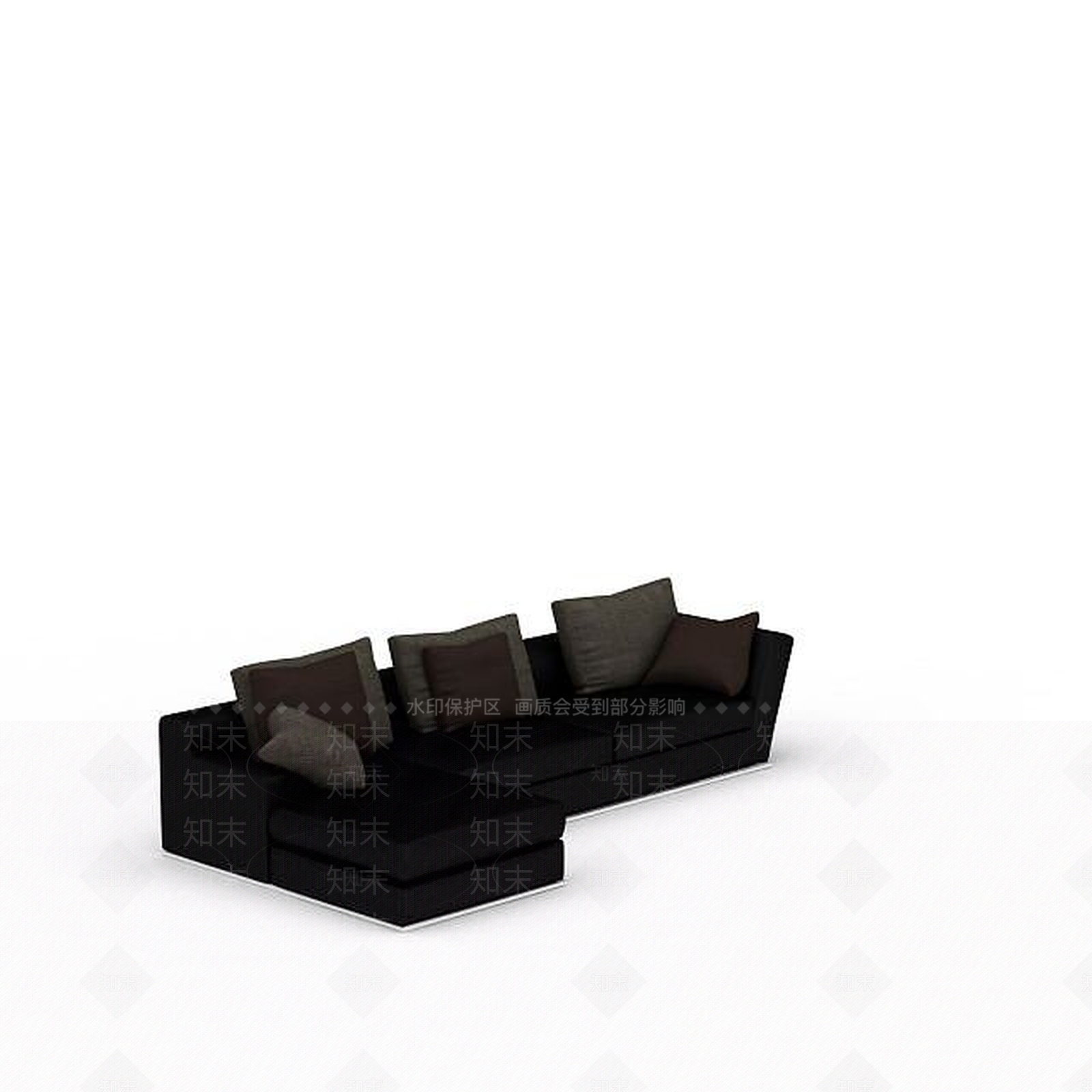 现代双人沙发3D模型下载【ID:1195799770】