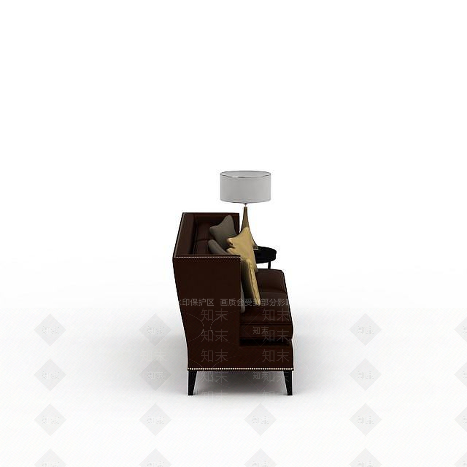 现代双人沙发3D模型下载【ID:1195799777】