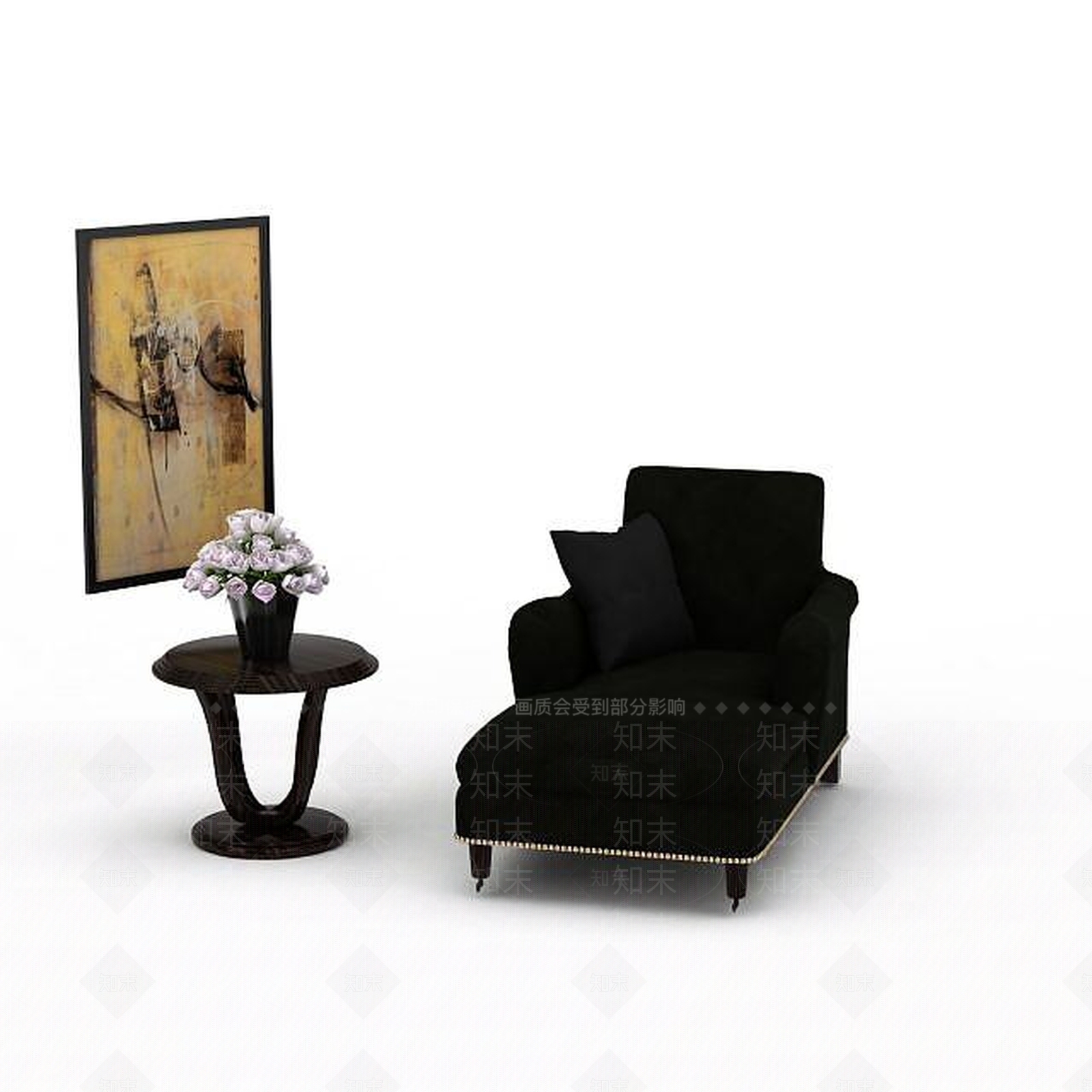现代双人沙发3D模型下载【ID:1195800249】