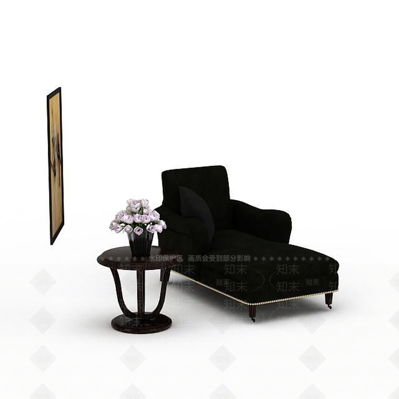 现代双人沙发3D模型下载【ID:1195800249】