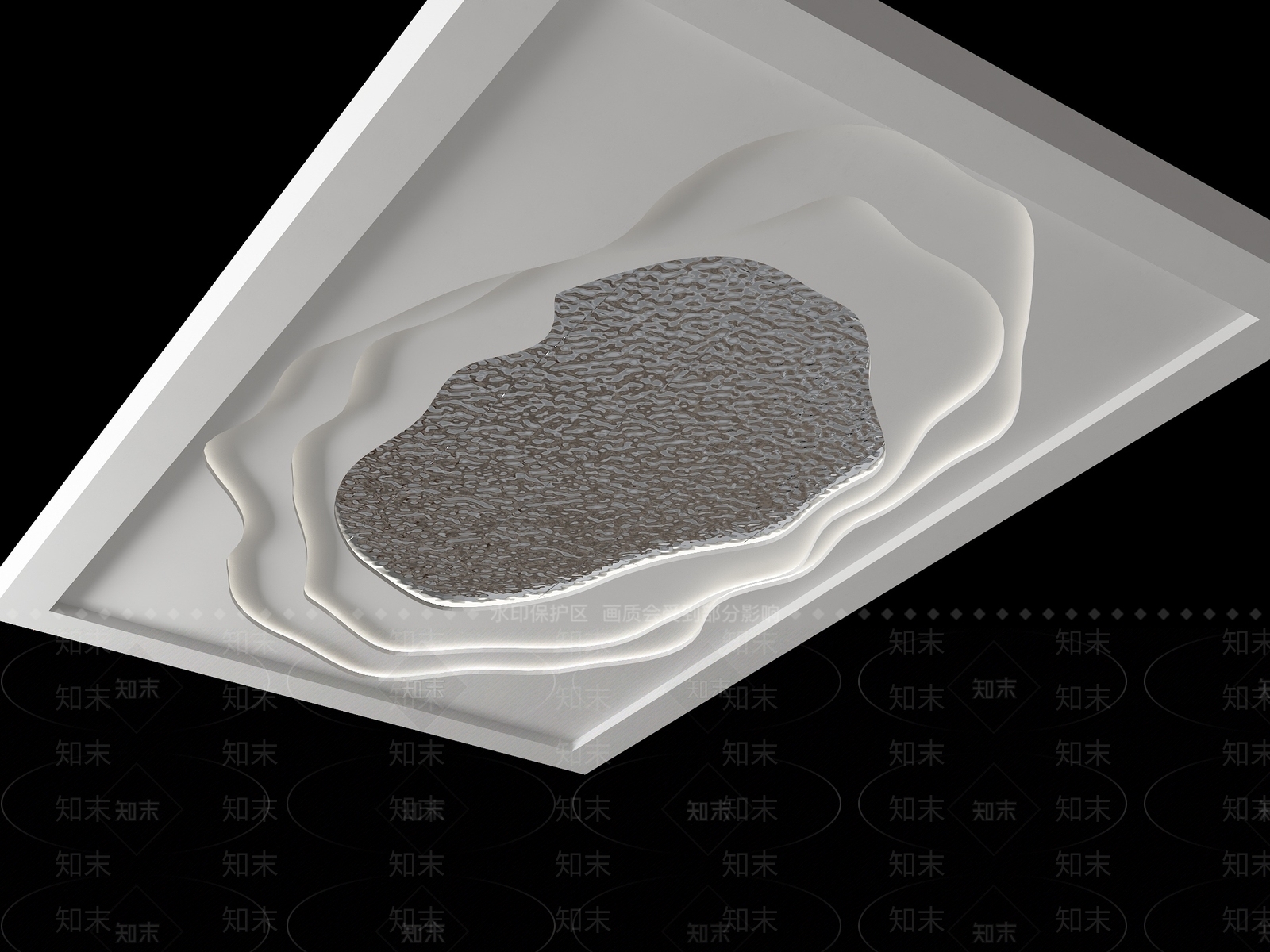 现代吊顶3D模型下载【ID:1195801777】