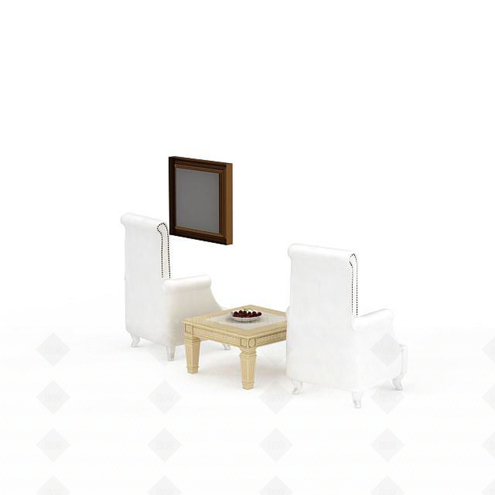 现代书桌椅3D模型下载【ID:1199943104】