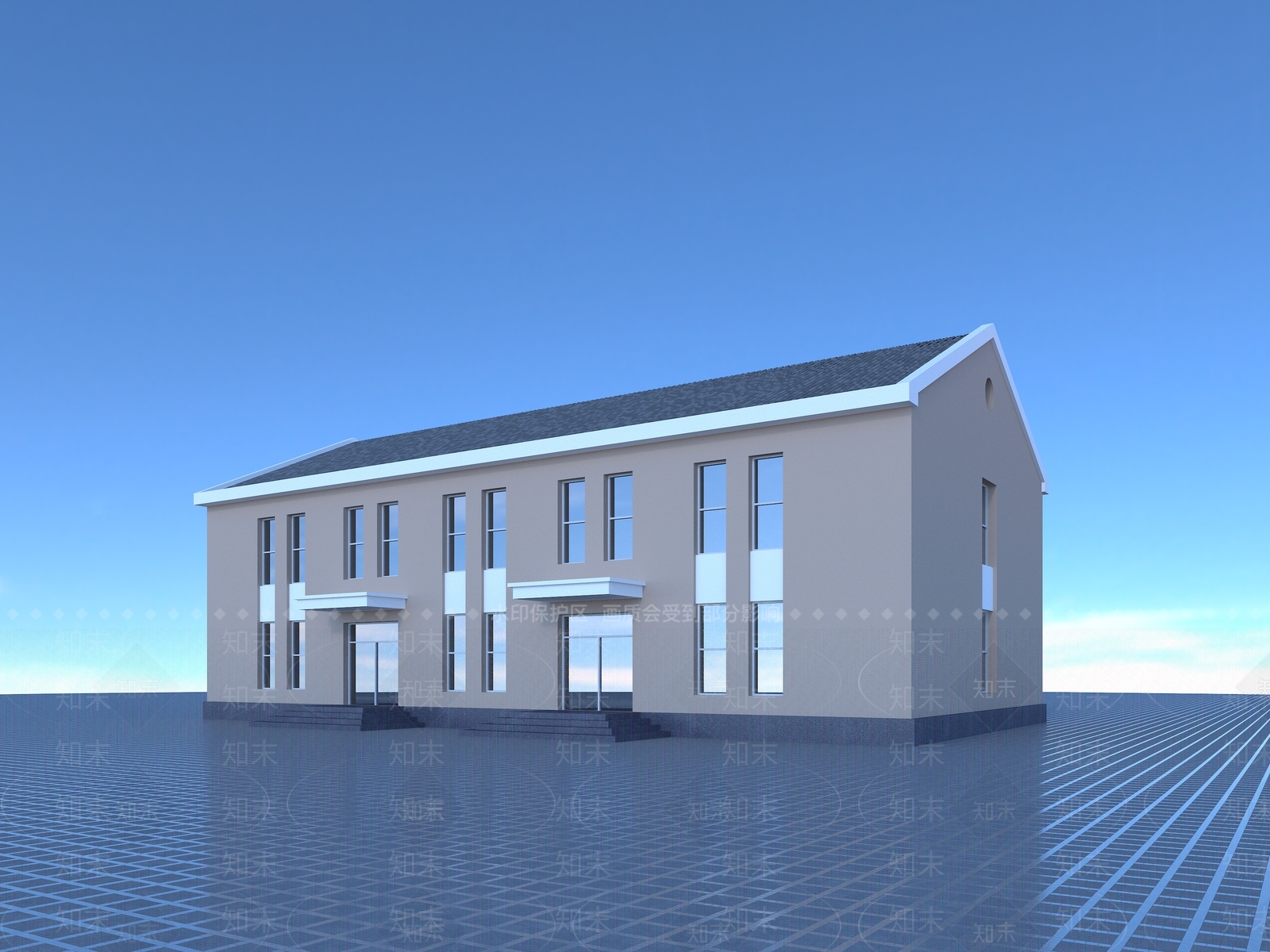 现代新中式其他公共建筑3D模型下载【ID:1195802402】