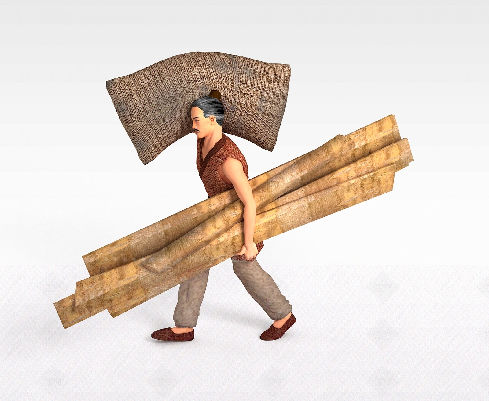 现代虚拟人物3D模型下载【ID:1195802736】