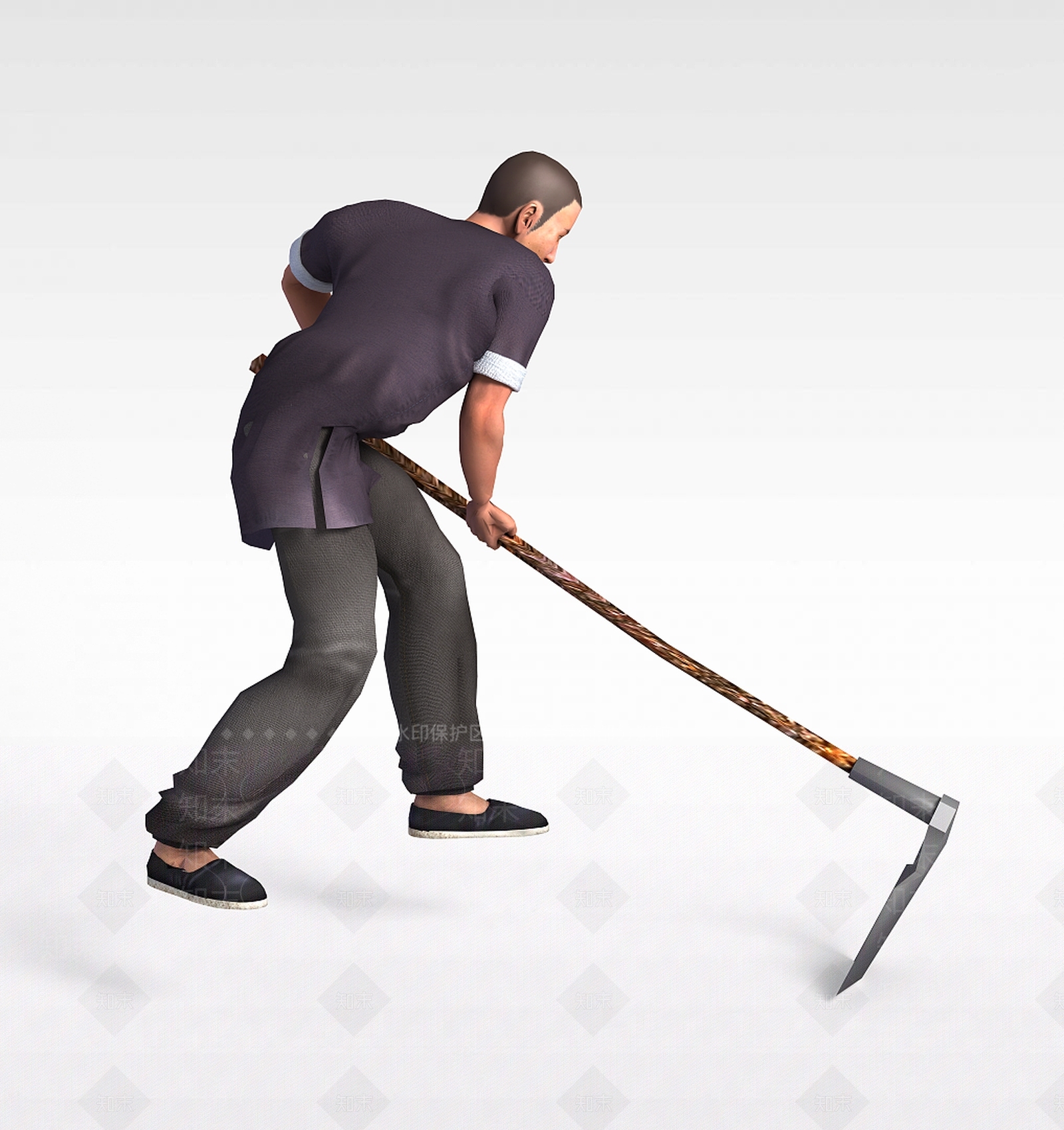 现代虚拟人物3D模型下载【ID:1195802831】