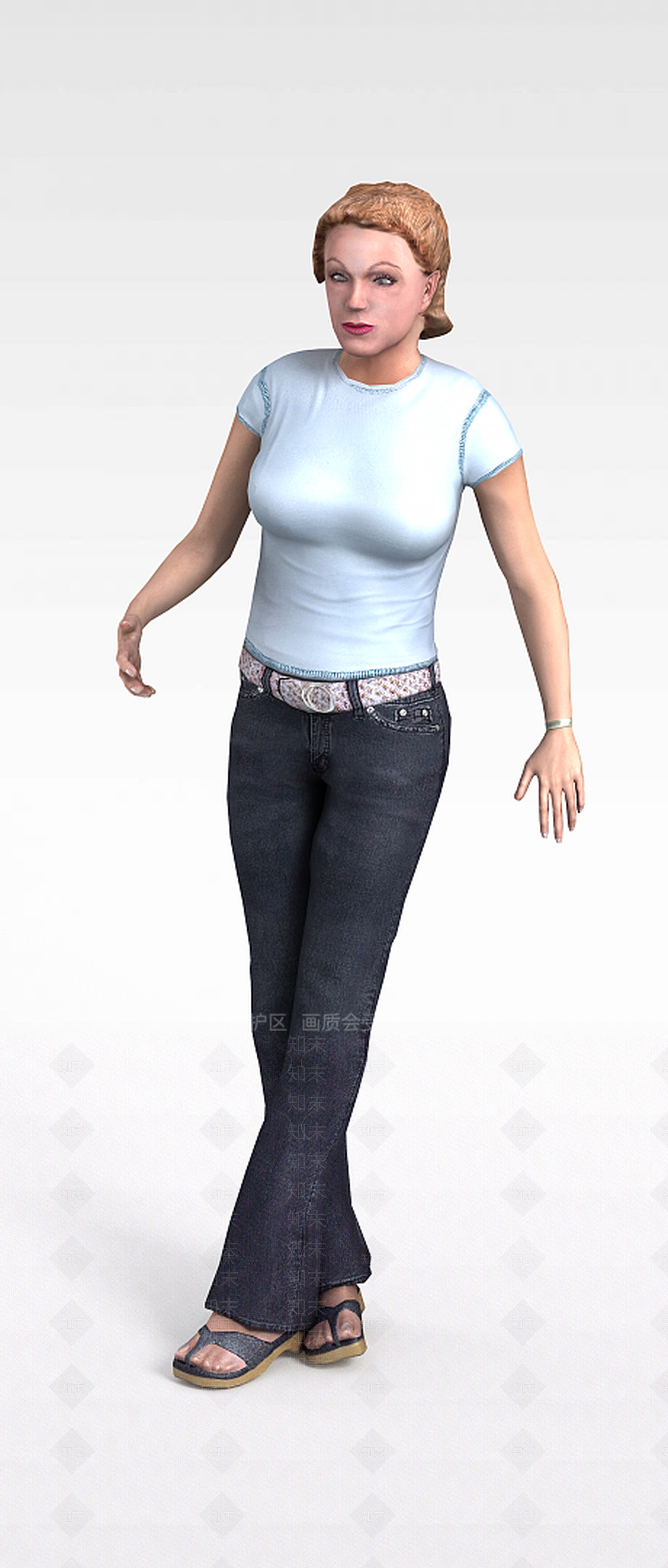 现代虚拟人物3D模型下载【ID:1195802913】