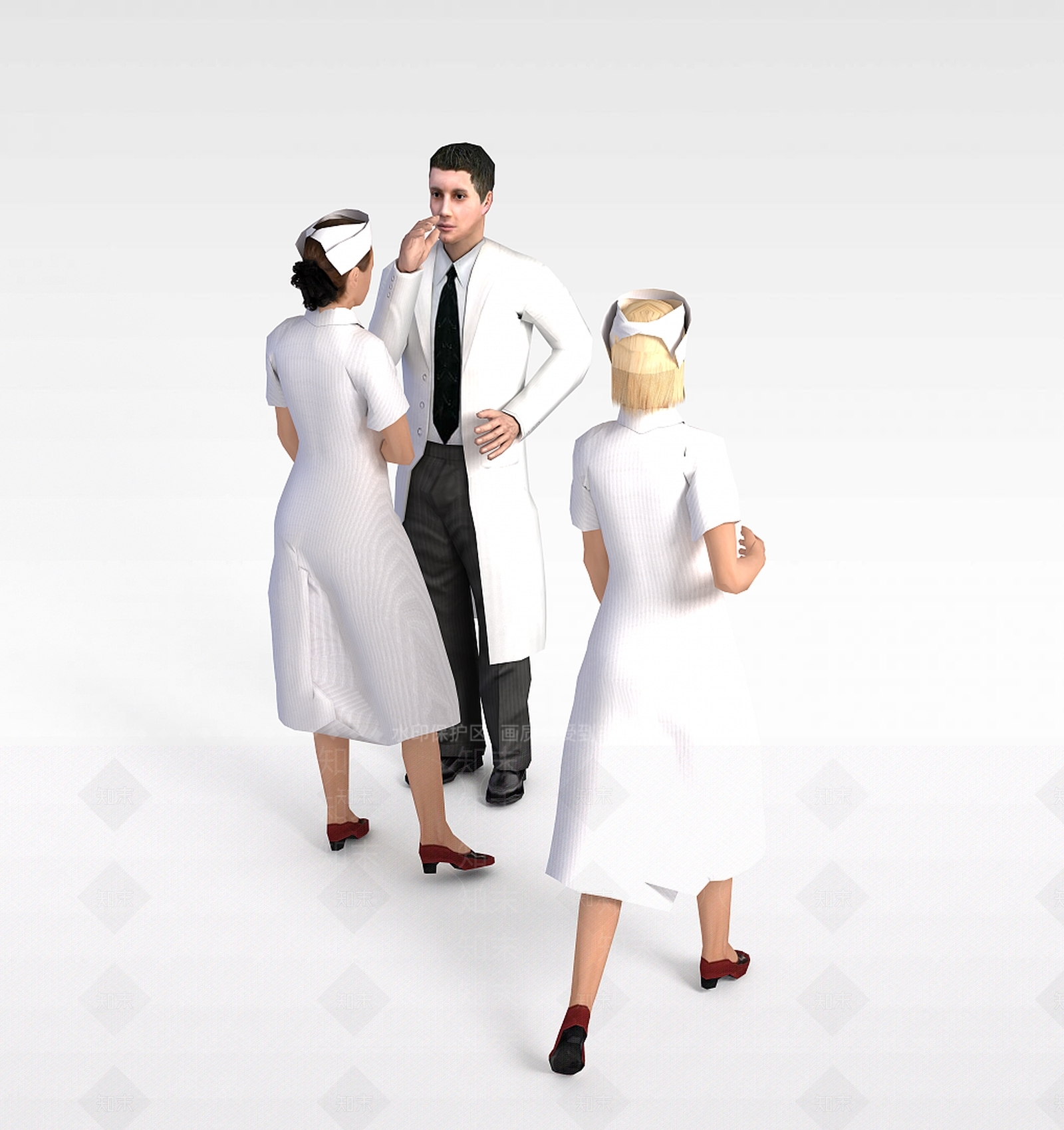 现代虚拟人物3D模型下载【ID:1195803083】
