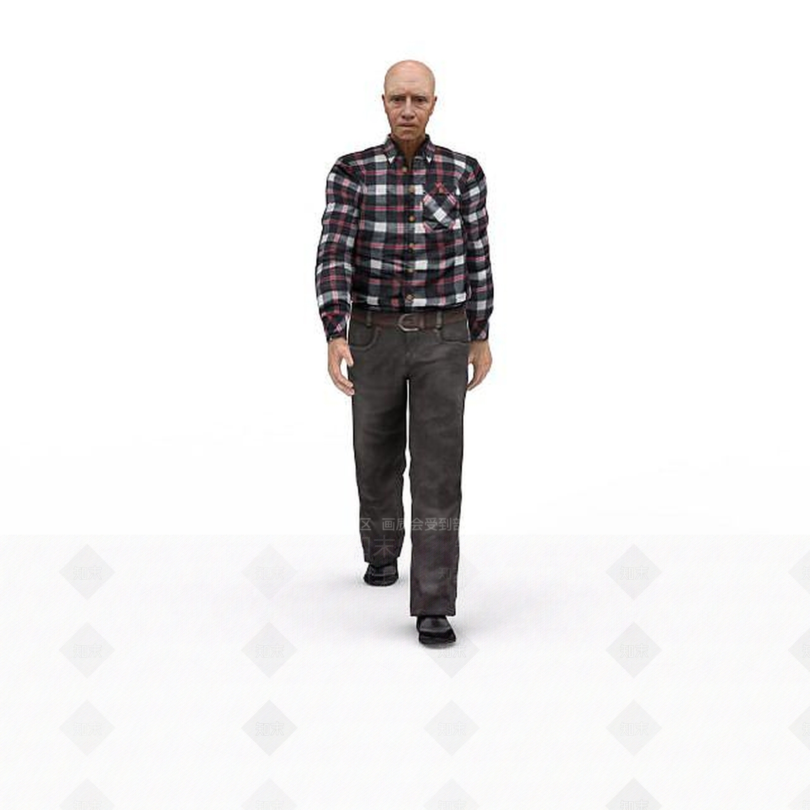 现代虚拟人物3D模型下载【ID:1195803305】