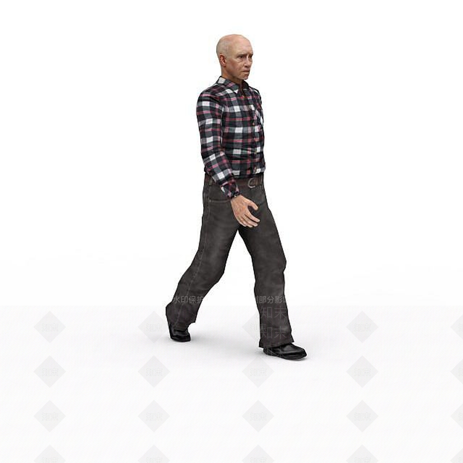 现代虚拟人物3D模型下载【ID:1195803305】