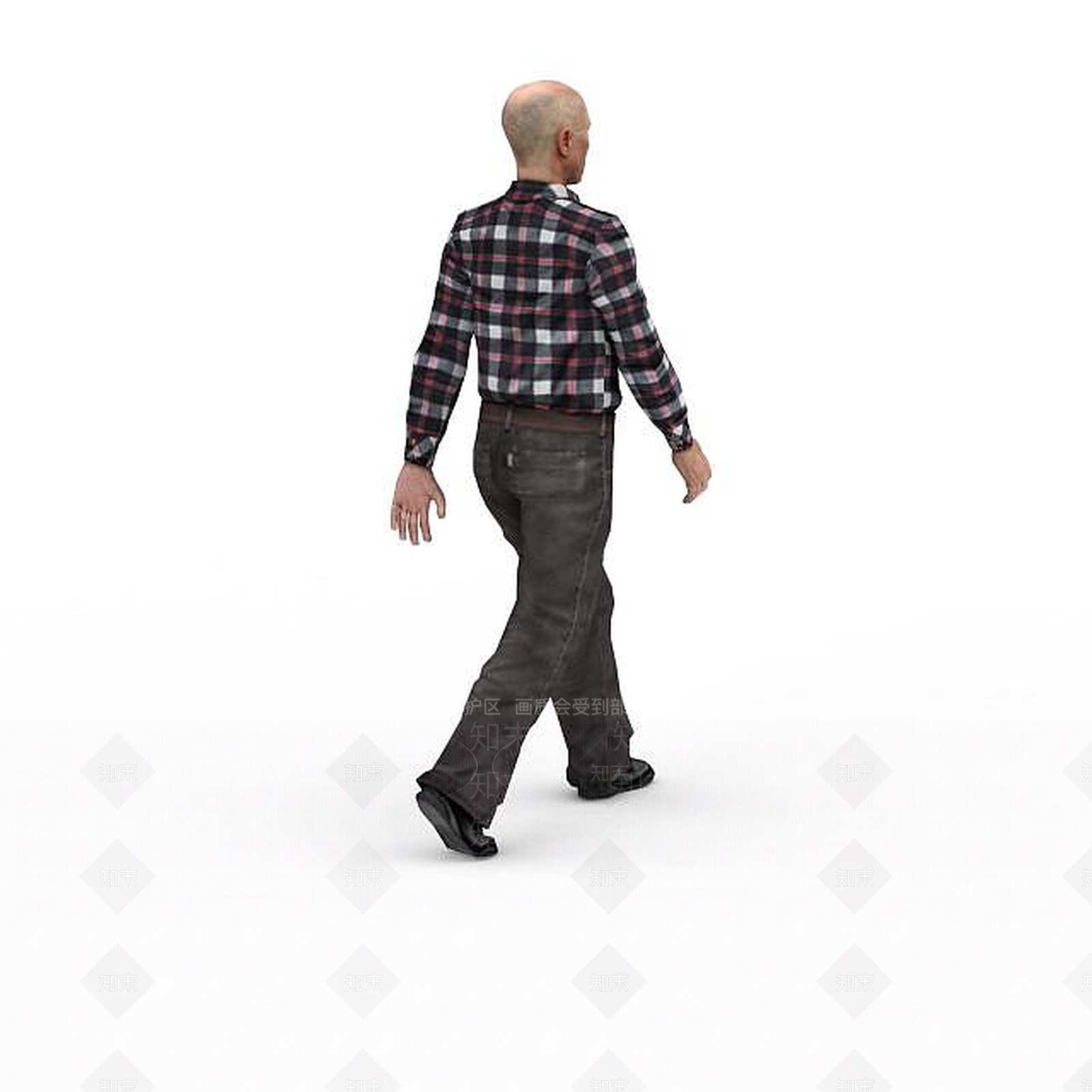 现代虚拟人物3D模型下载【ID:1195803305】