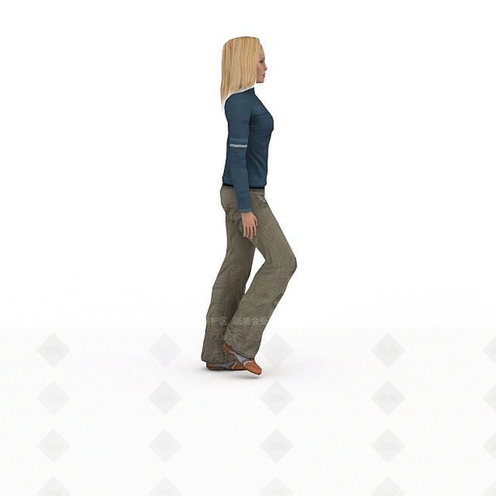 现代虚拟人物3D模型下载【ID:1195803347】