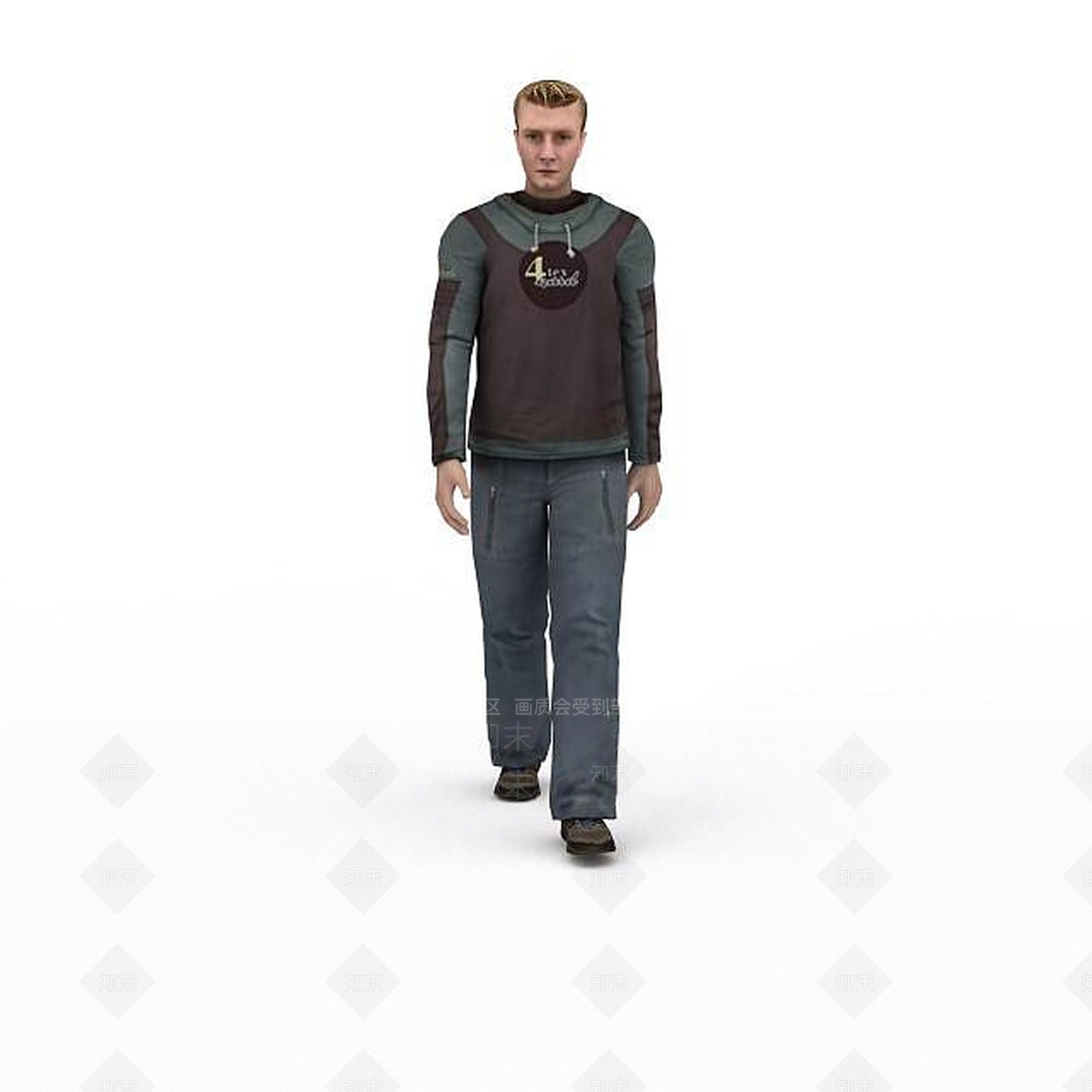 现代虚拟人物3D模型下载【ID:1195803308】