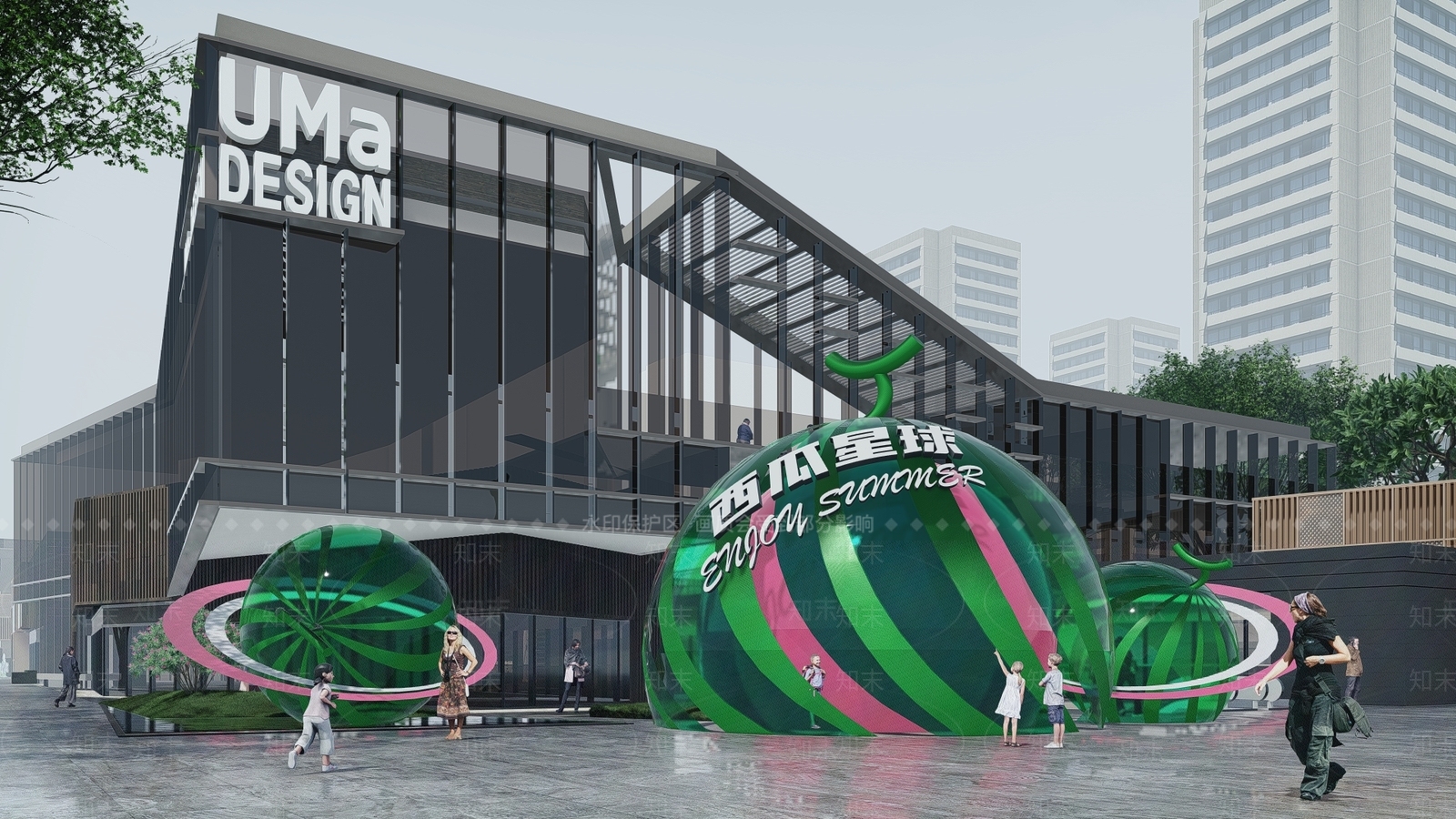 现代奶油雕塑小品SU模型下载【ID:1195805575】