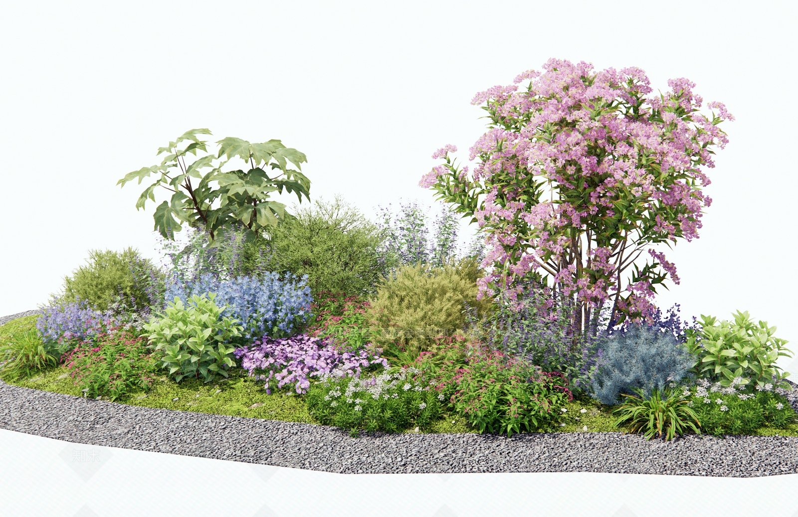 花草组合3D模型下载【ID:1195805703】