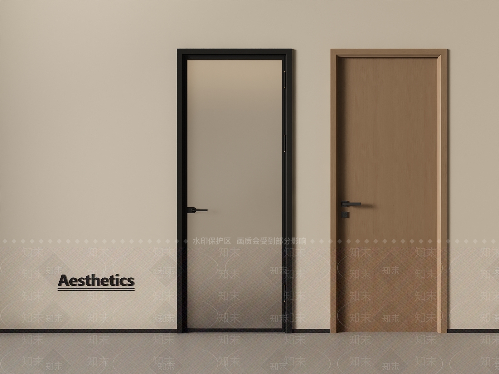 现代单开门3D模型下载【ID:1195806916】