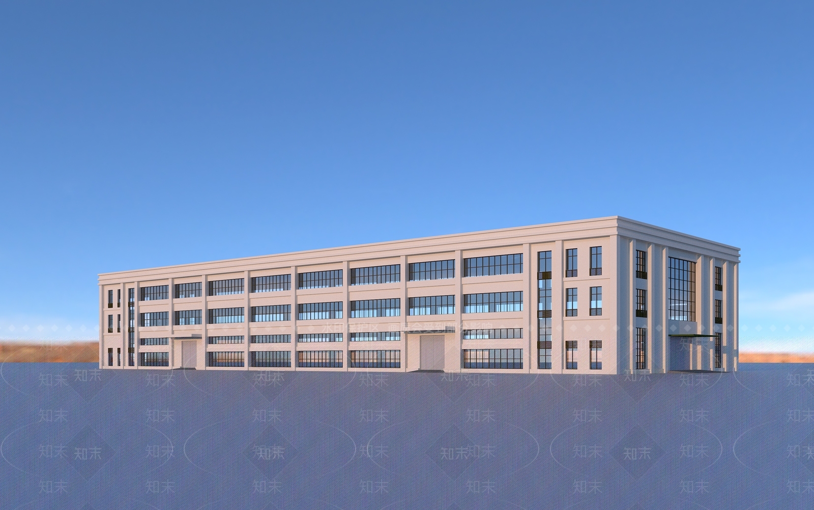 现代厂房3D模型下载【ID:1195807070】