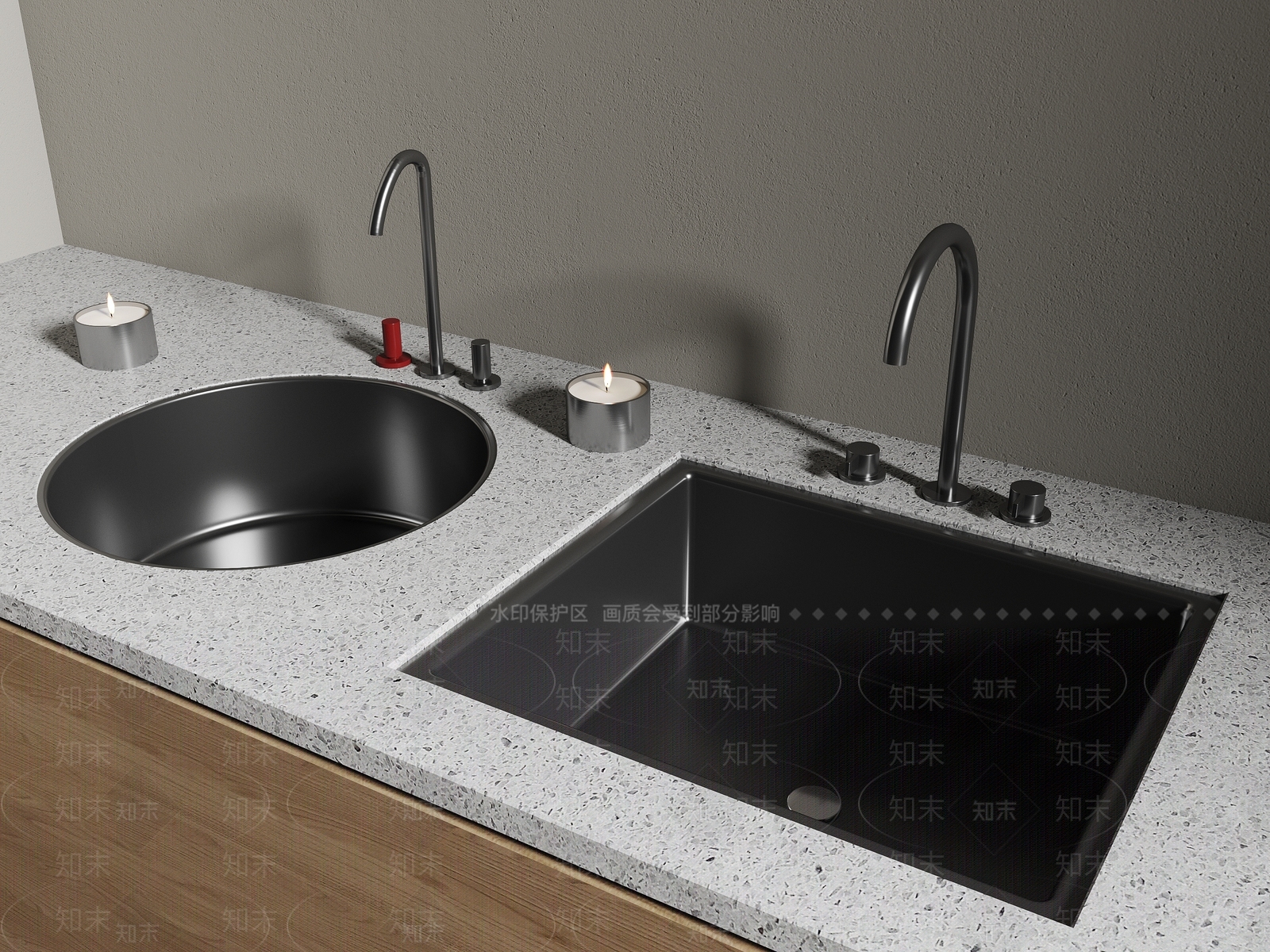 现代水槽SU模型下载【ID:1195808185】