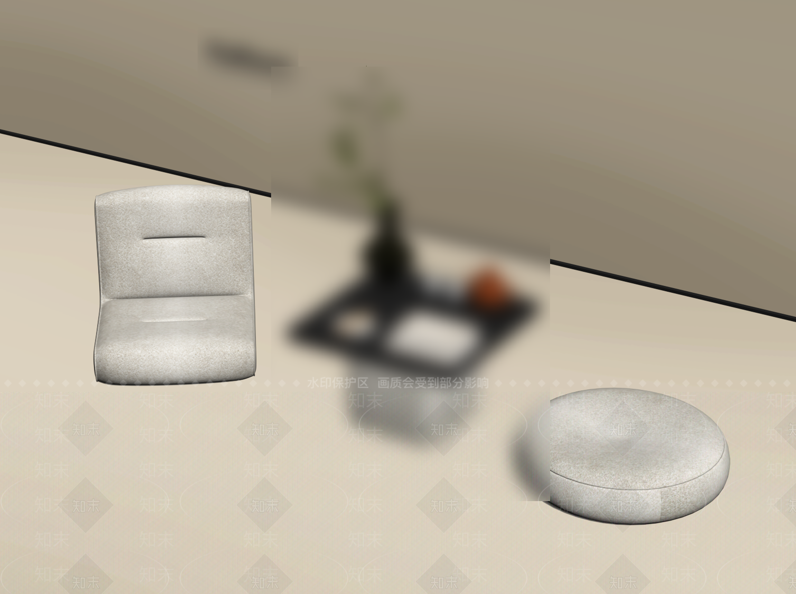现代茶桌椅SU模型下载【ID:1195812856】