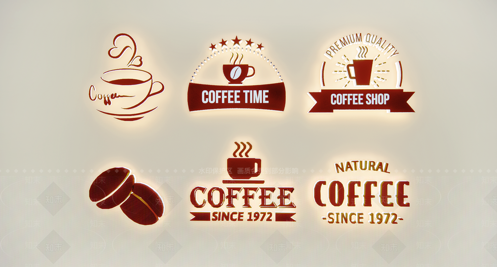 现代广告牌SU模型下载【ID:1195813525】