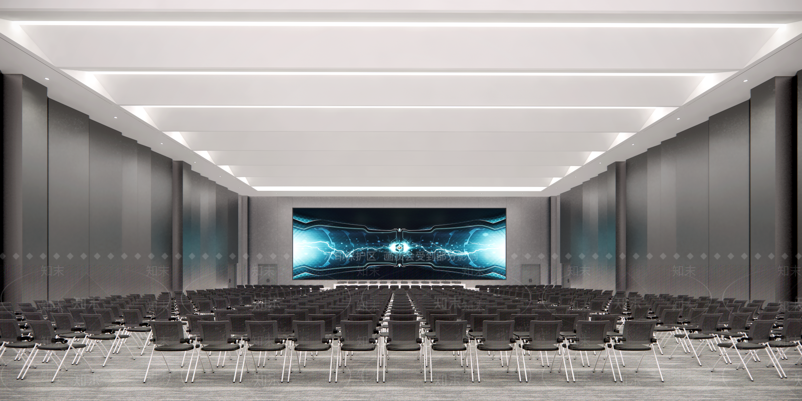 现代极简报告厅SU模型下载【ID:1195814736】