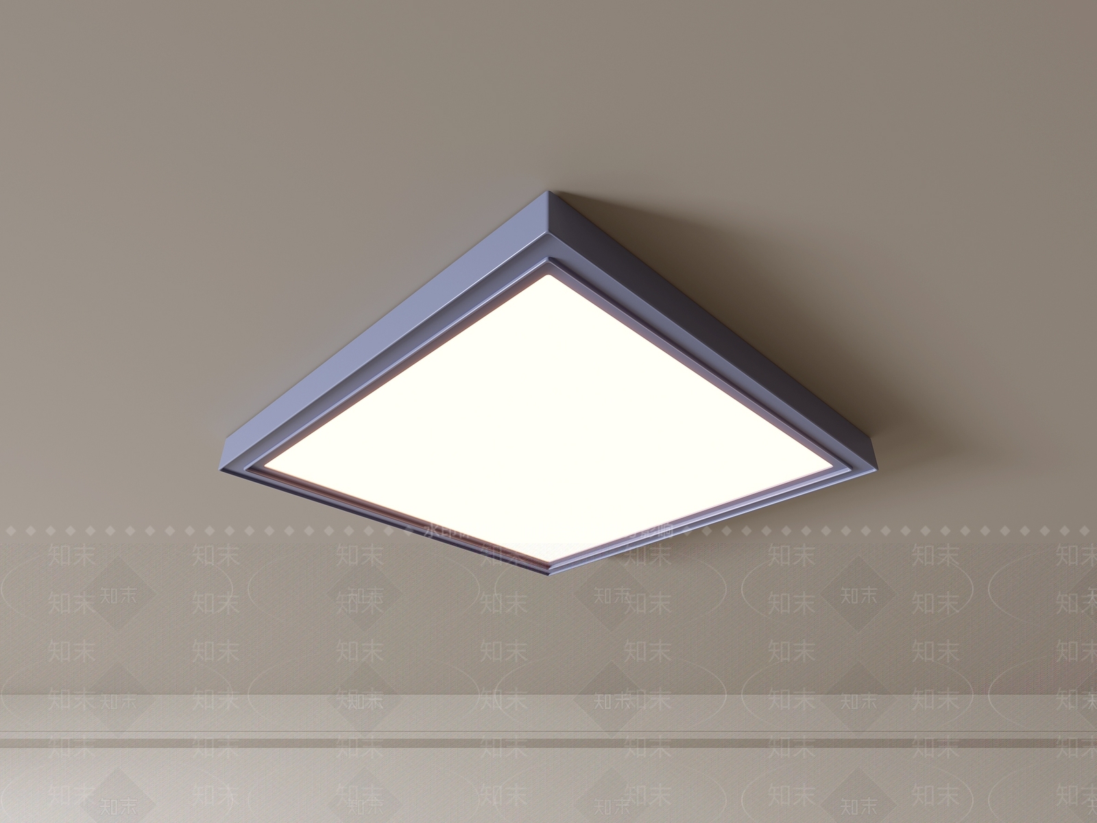 现代吸顶灯3D模型下载【ID:1195825149】