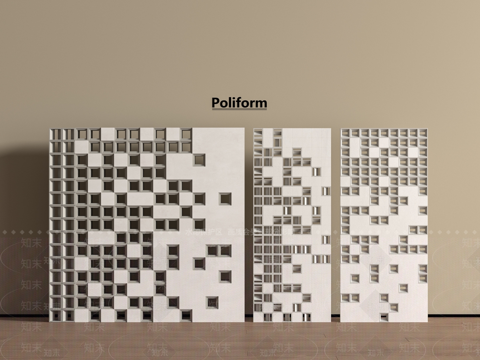 现代背景墙SU模型下载【ID:1195828550】