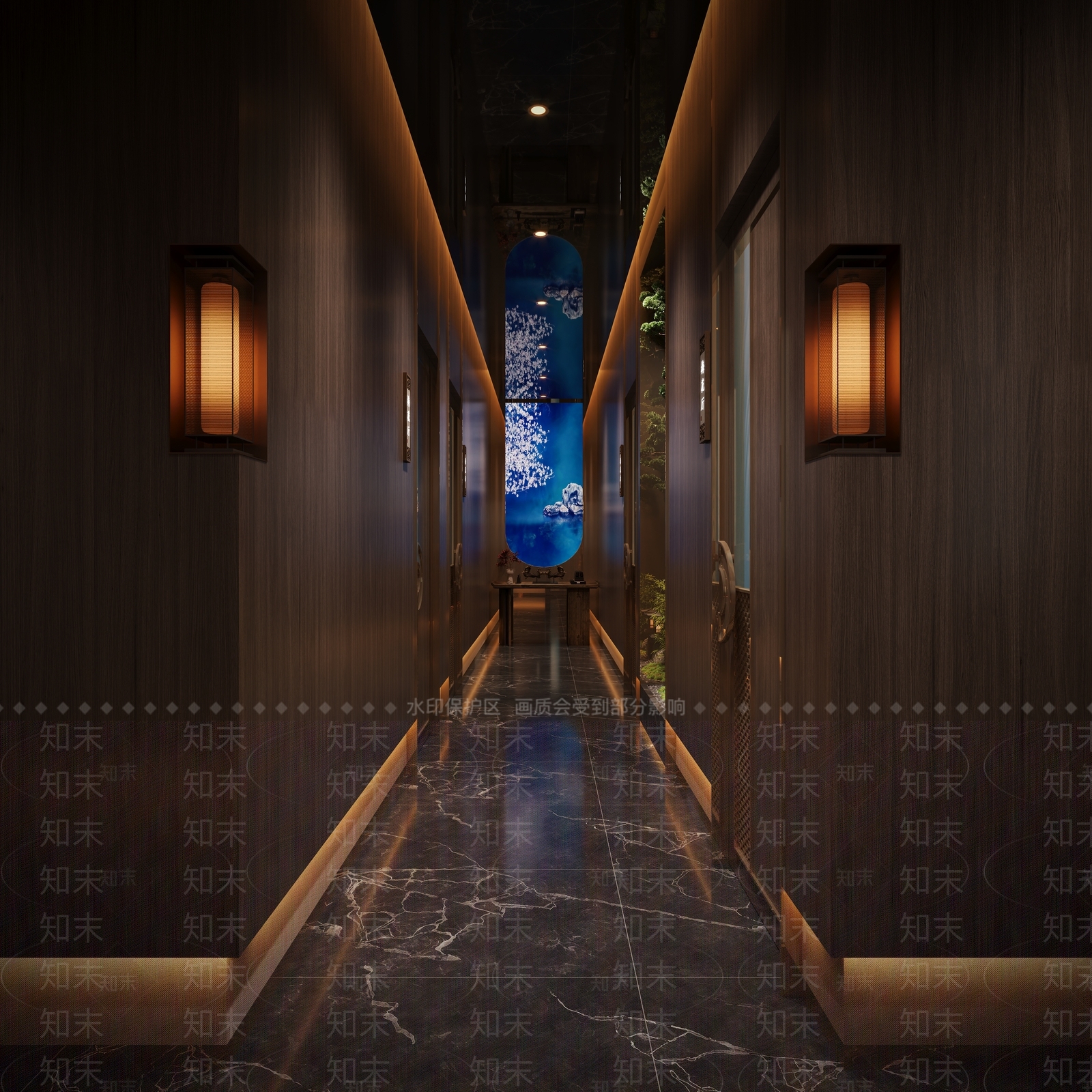 新中式中式足浴店3D模型下载【ID:1195829767】