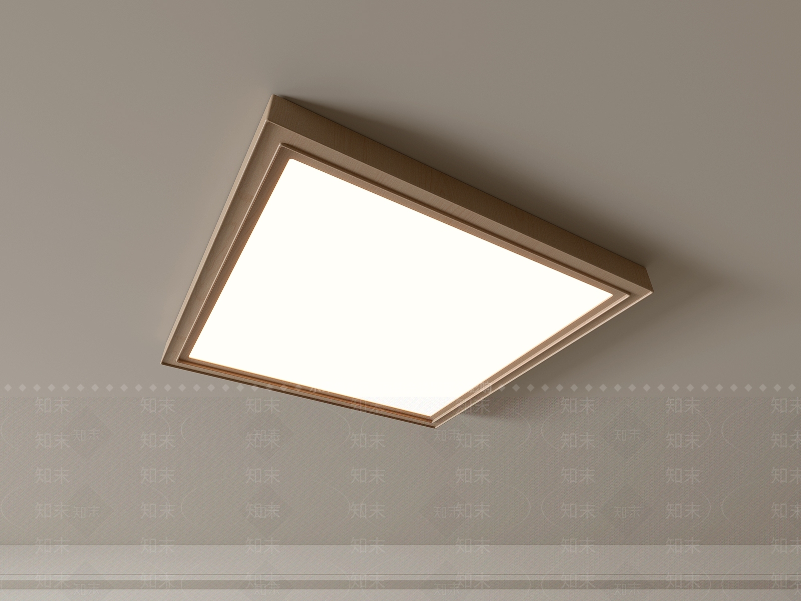 现代吸顶灯3D模型下载【ID:1195831391】
