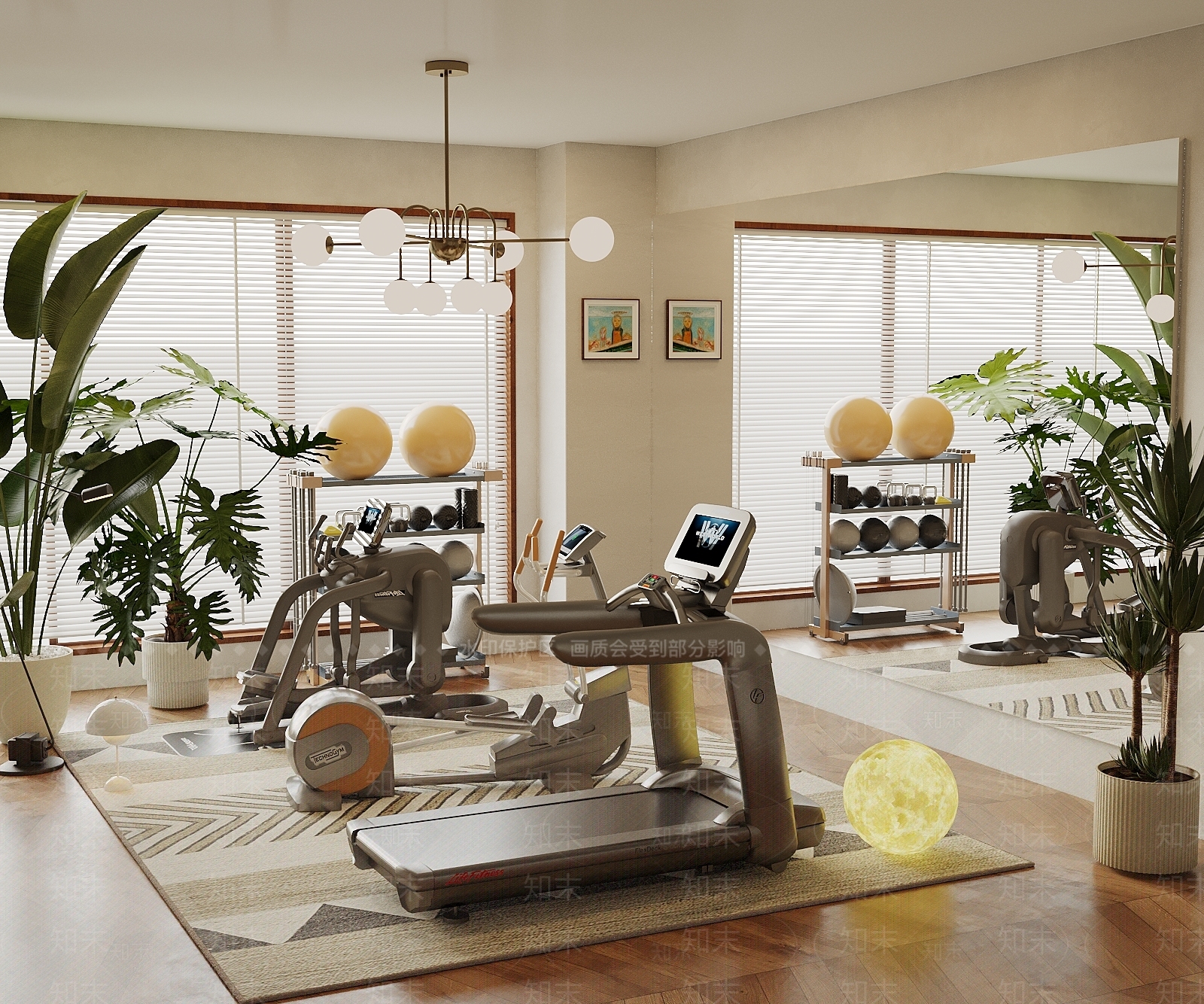 健身器材SU模型下载【ID:1195834300】