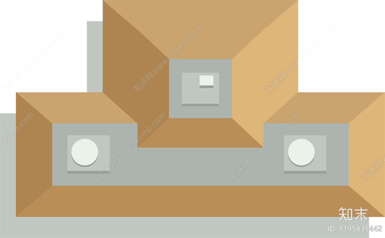 现代建筑彩平图下载【ID:1195835442】