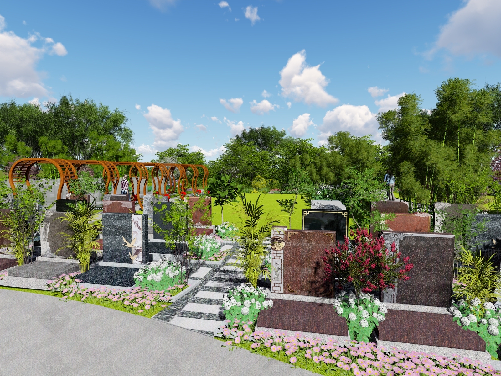 新中式现代其他景观3D模型下载【ID:1195838066】