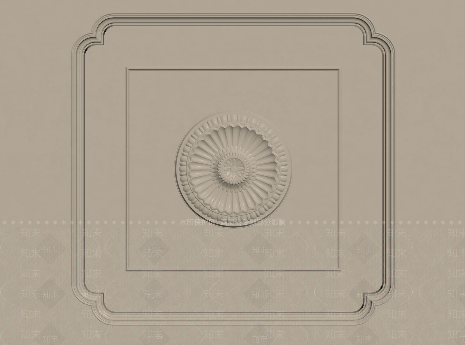 法式欧式吊顶SU模型下载【ID:1195838910】