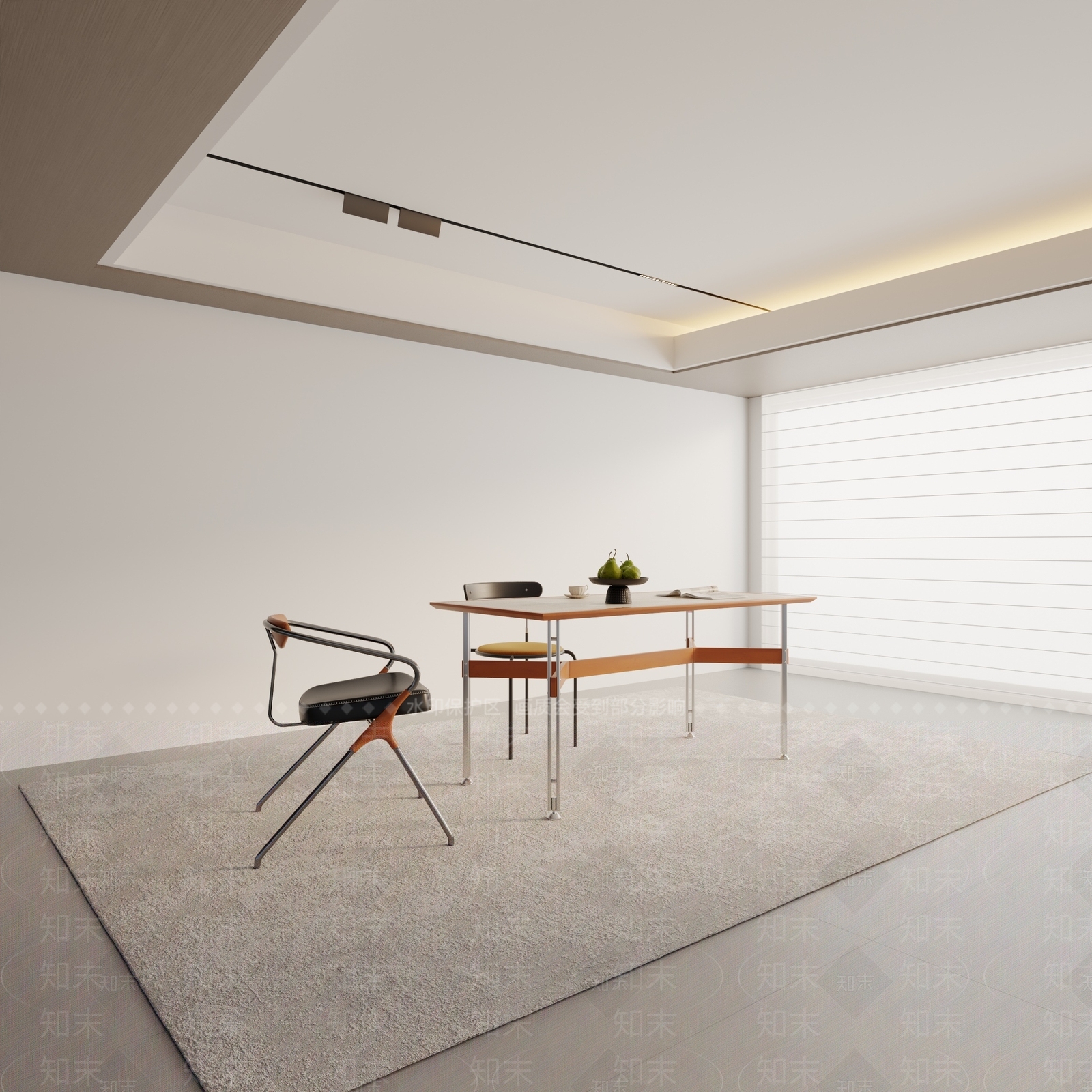现代餐桌3D模型下载【ID:1195840445】