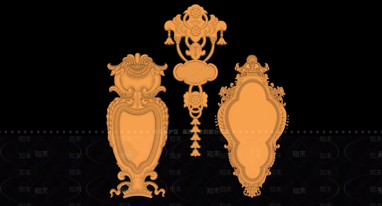 现代新中式挂件SU模型下载【ID:1195843061】