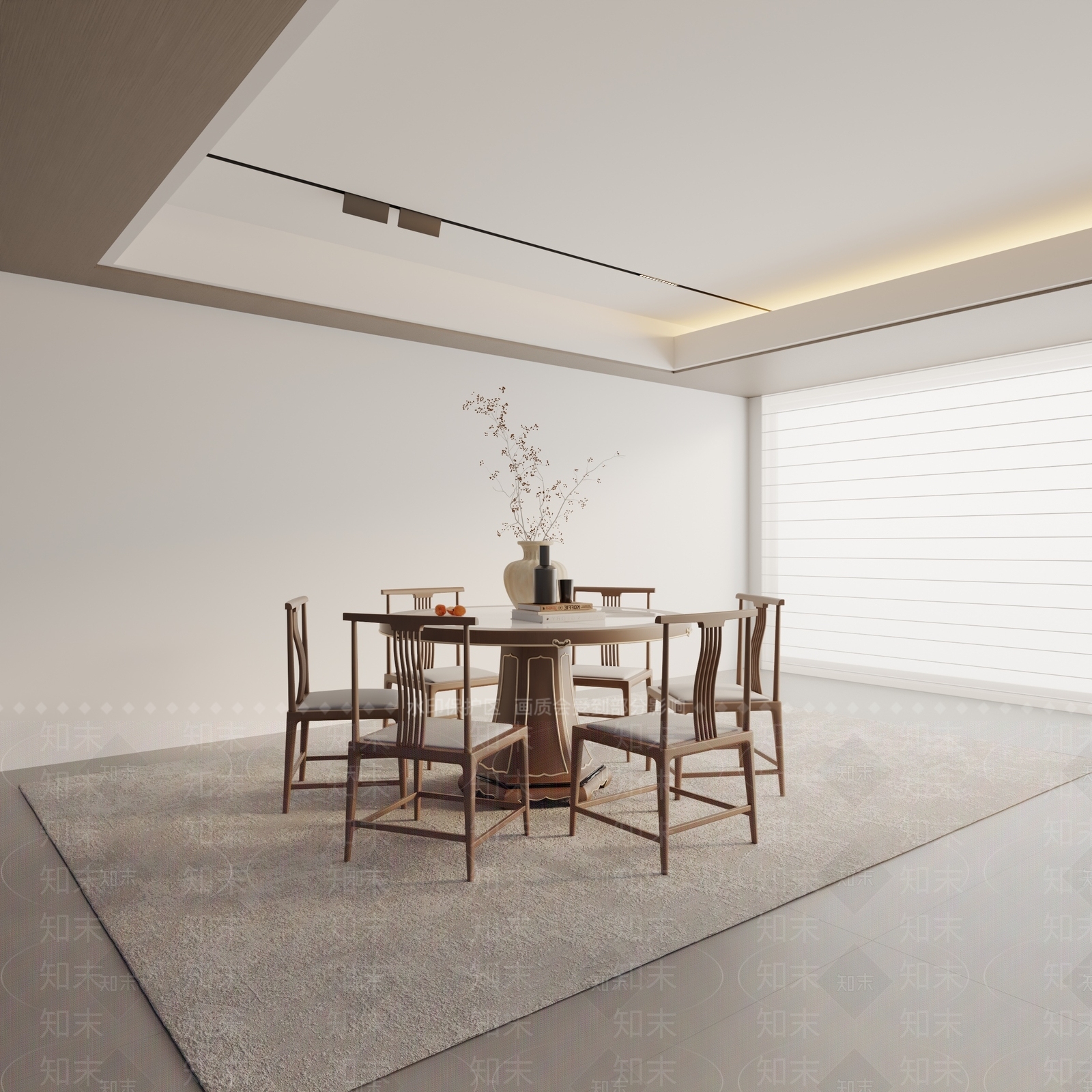 现代餐桌3D模型下载【ID:1195842335】