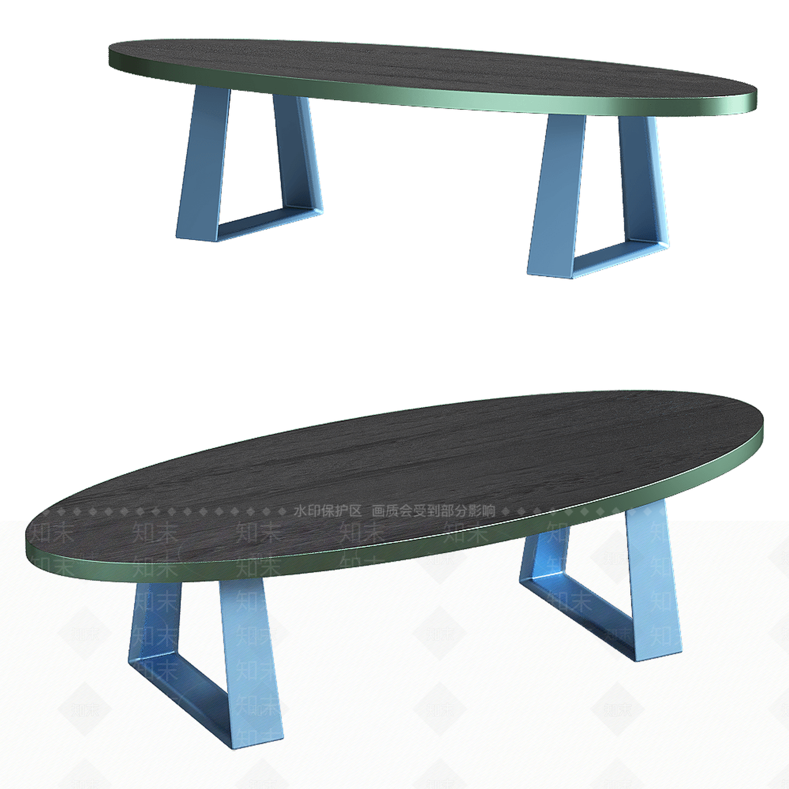 现代茶几3D模型下载【ID:1195845319】