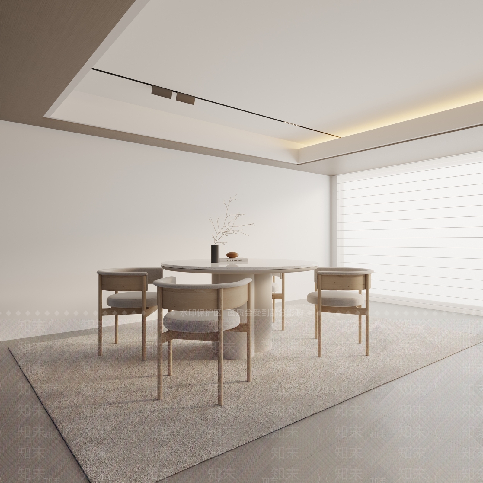 现代餐桌3D模型下载【ID:1195846045】
