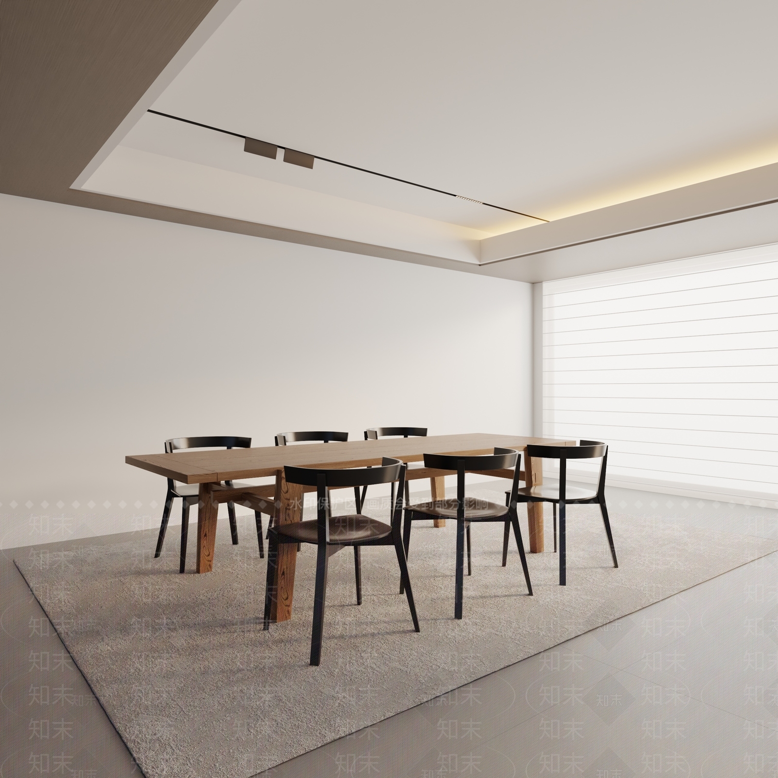 现代餐桌3D模型下载【ID:1195847761】