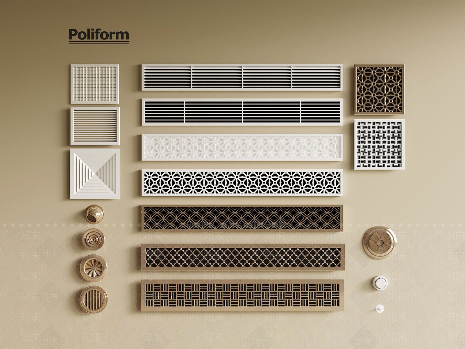 空调出风口3D模型下载【ID:1195849297】