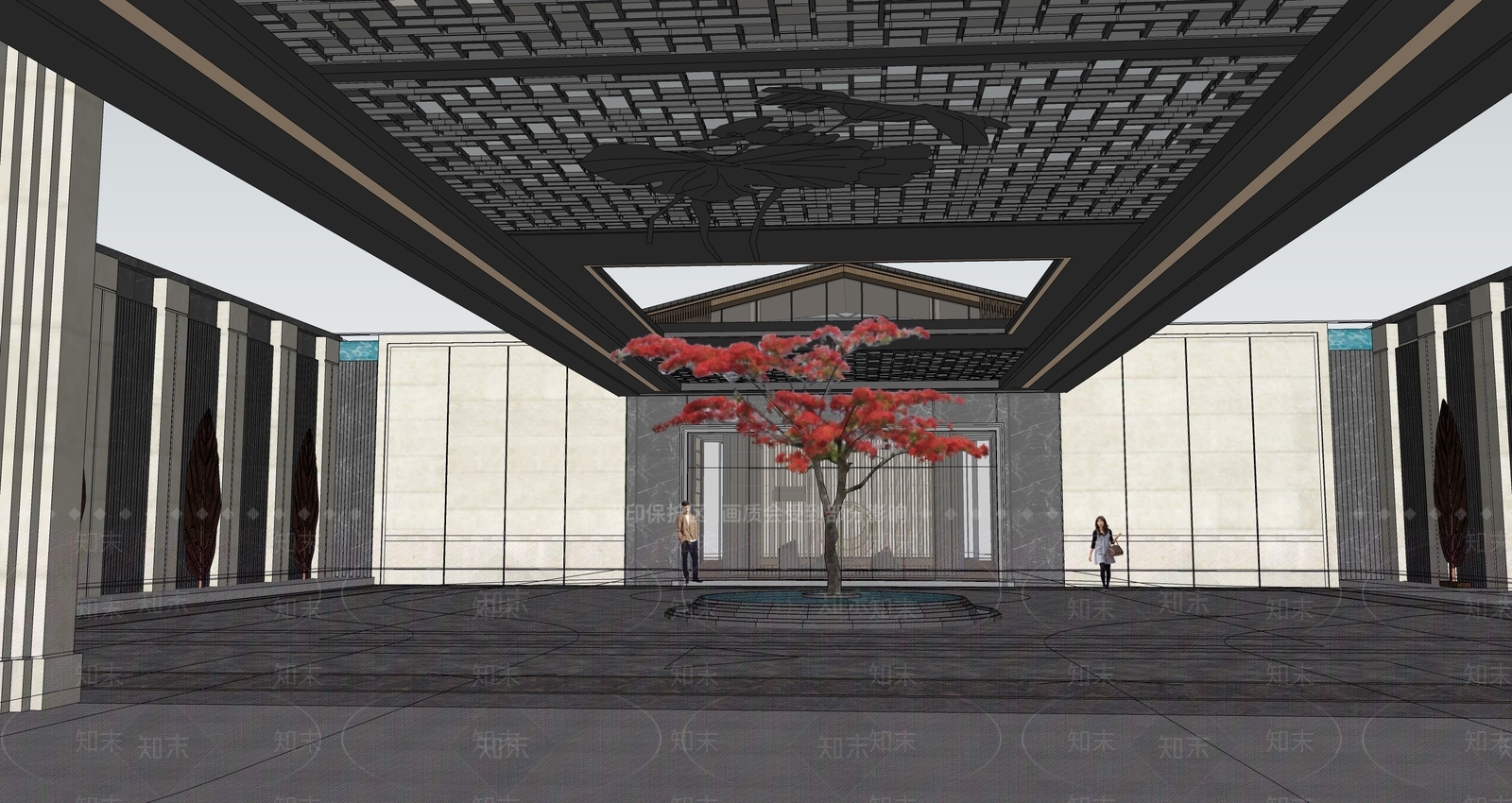欧式其他商业建筑SU模型下载【ID:1195853586】