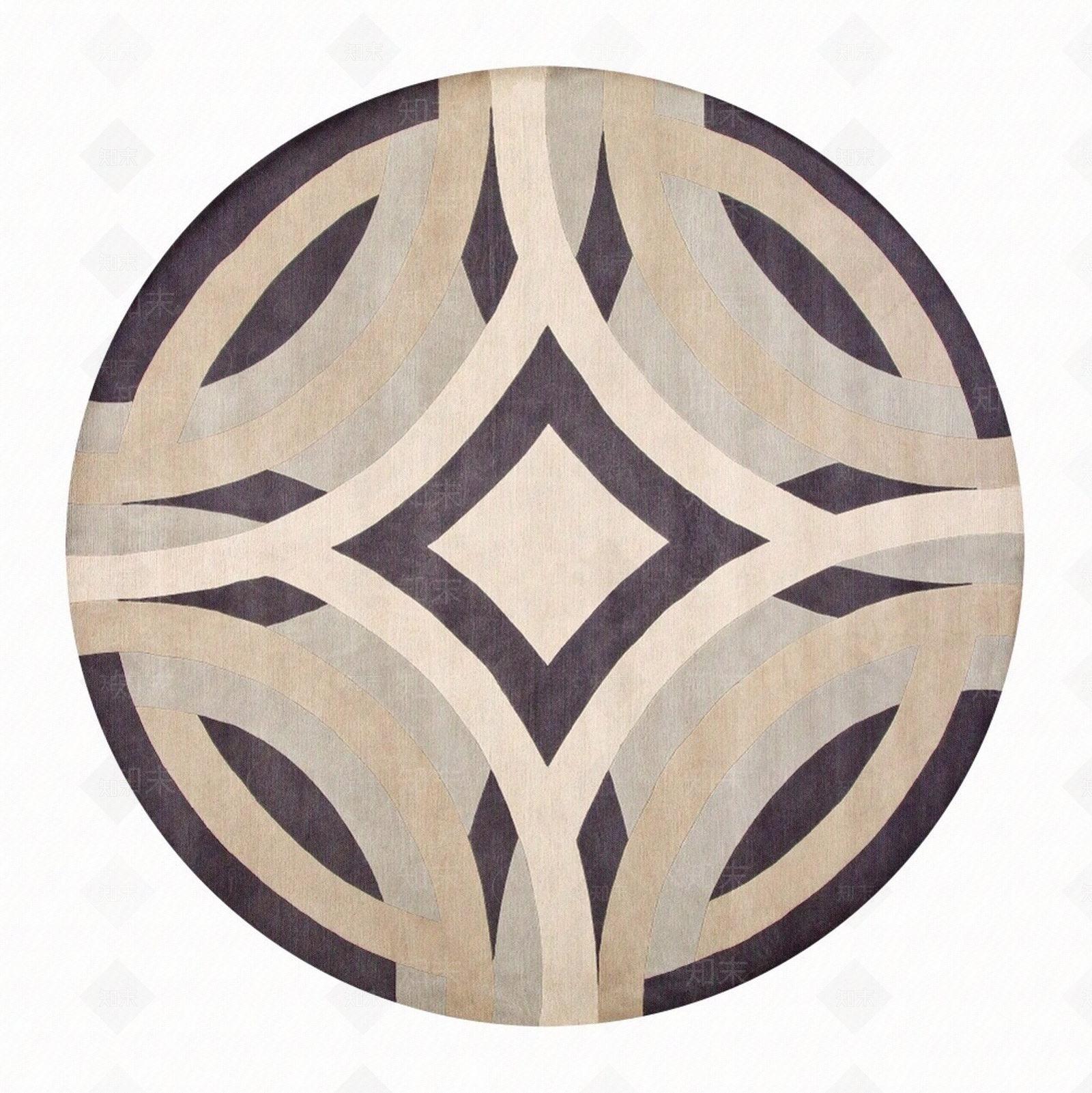 新中式中式圆形地毯贴图下载【ID:1195853238】
