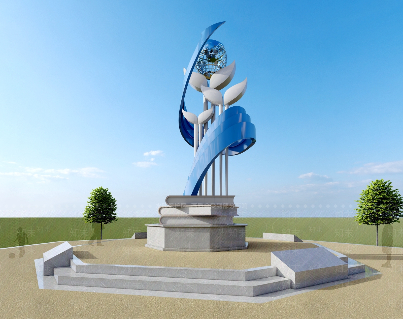 现代工业艺术装置SU模型下载【ID:1195857704】