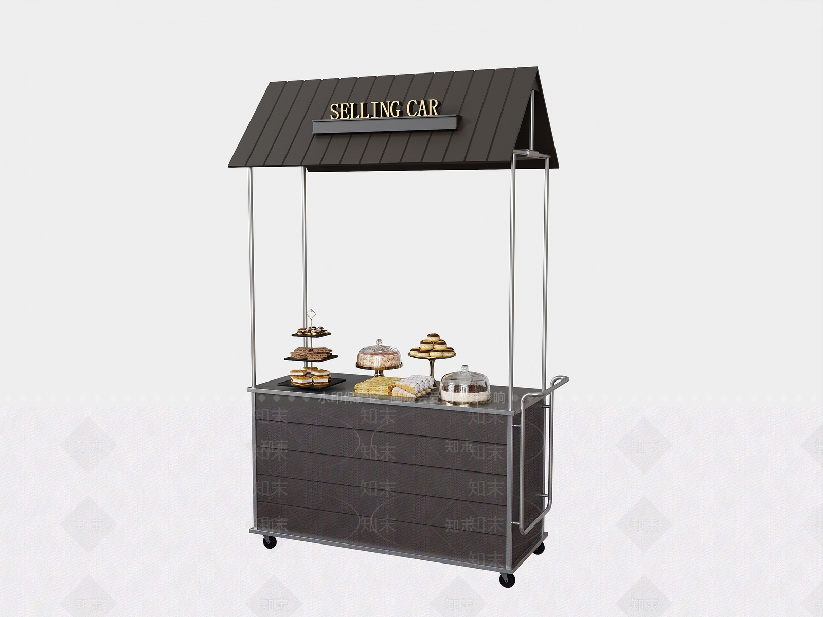 法式轻奢甜品面包店3D模型下载【ID:1195860119】