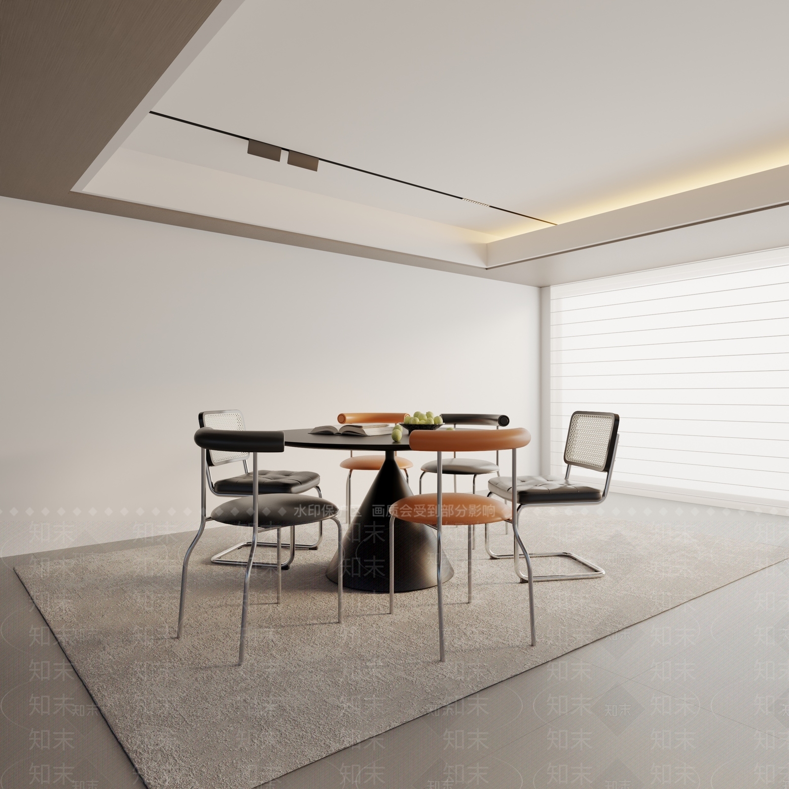 现代餐桌3D模型下载【ID:1195861838】